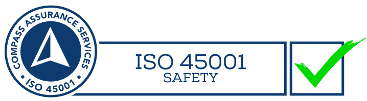 iso 45001 logo blue