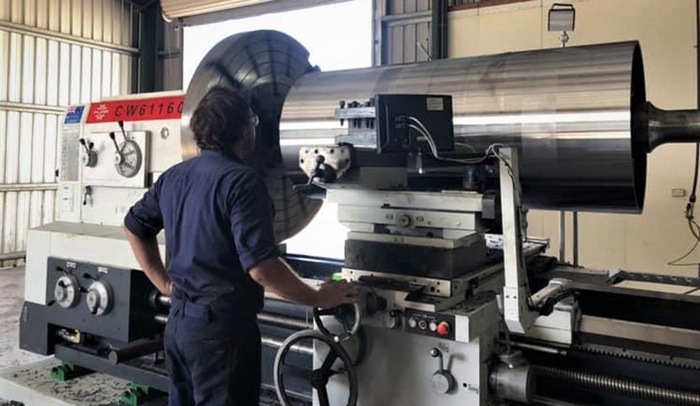 Pulley-on-Big-Lathe